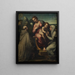 The Virgin and Child with Saints - Francesco Menzocchi — framed artwork on a wall