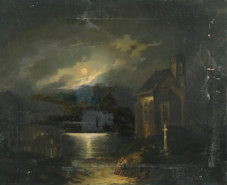 Landscape with Moon and Lake - Francesco Milani — artwork view