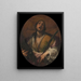 Saint Catherine - Francesco Montelatici — framed artwork on a wall