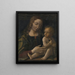 Virgin and Child - Francesco Napoletano — framed artwork on a wall