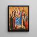 La Vierge à l'Enfant avec six saints - Francesco Pesellino — framed artwork on a wall