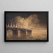 Celebration for the General Peace held in Paris on 18 Brumaire Year X, illumination of the Pont de la Place de la Concorde - Francesco Piranesi — framed artwork on a wall