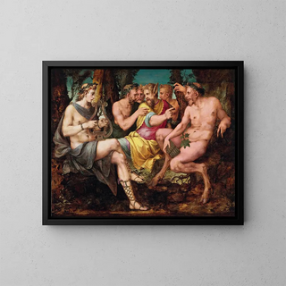 The Judgment of Midas - Francesco Primatice — framed artwork on a wall