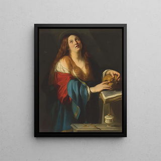 La Madeleine pénitente - Francesco Rustici — framed artwork on a wall