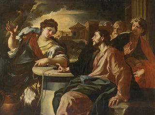 The Christ and the Samaritan Woman - Francesco Solimena — artwork view