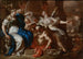 Minerva painting with Chronos and History Study for an allegory of the Habsburg reign in Naples - Francesco Solimena — artwork view