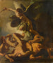 Saint Michel chassant les anges rebelles - Francesco Solimena — artwork view