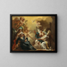 Saint Philip Neri receiving the Holy Spirit in the catacombs of Saint Sebastian - Francesco Solimena — framed artwork on a wall