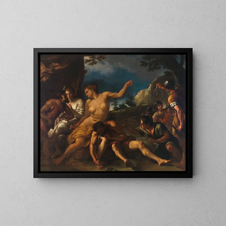 Samson and Delilah - Francesco Stringa — framed artwork on a wall