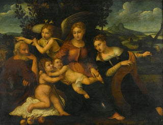 Holy Family with Saint Catherine - Francesco Torbido — artwork view