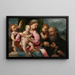 Virgin and Child with angels, Saint Anthony and donor - Francesco Torbido — framed artwork on a wall