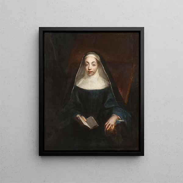 A Nun - Francesco Trevisani — framed artwork on a wall