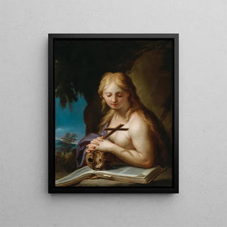 La Madeleine pénitente - Francesco Trevisani — framed artwork on a wall