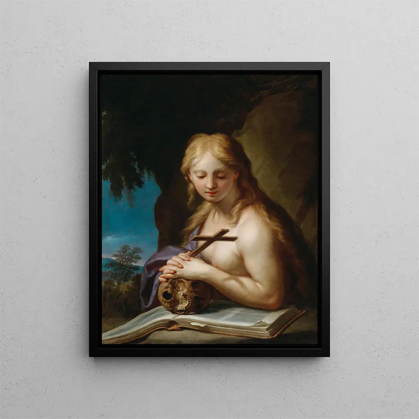 La Madeleine pénitente - Francesco Trevisani — framed artwork on a wall