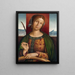 Saint Catherine of Alexandria - Francesco Zaganelli di Bosio — framed artwork on a wall