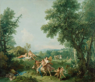 Landscape with Bacchus's Education - Francesco Zuccarelli — artwork view