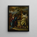 The Christ and the Samaritan at the Well - Francesco de Mura — framed artwork on a wall