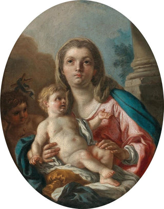 The Virgin and Child with the Little Saint John the Baptist (Conflict of Cases) - Francesco de Mura — artwork view