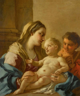 the Virgin and Child with the little Saint John the Baptist - Francesco de Mura — artwork view