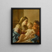 the Virgin and Child with the little Saint John the Baptist - Francesco de Mura — framed artwork on a wall