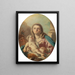 Virgin and Child with Saint John the Baptist - Francesco de Mura — framed artwork on a wall