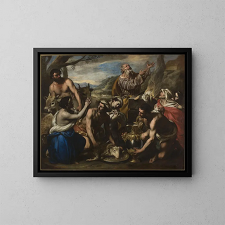 Sacrifice of Noah - Francesco de Rosa — framed artwork on a wall
