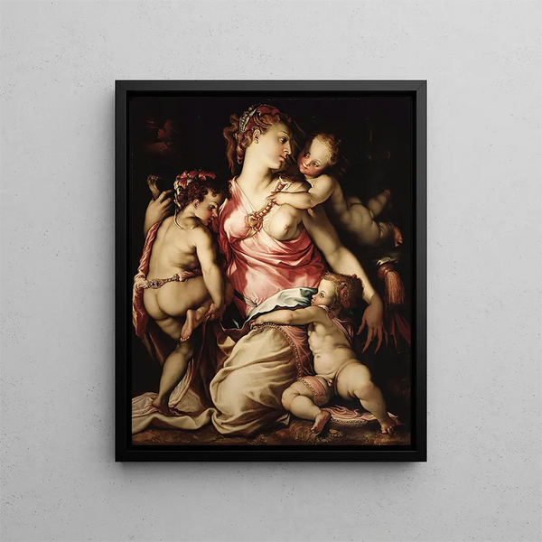 Charité - Francesco de Rossi — framed artwork on a wall