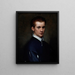Portrait of a Young Man - Francesco de Rossi — framed artwork on a wall