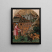 The flight of the soldiers sent to capture Saint Mamas - Francesco dei Franceschi — framed artwork on a wall