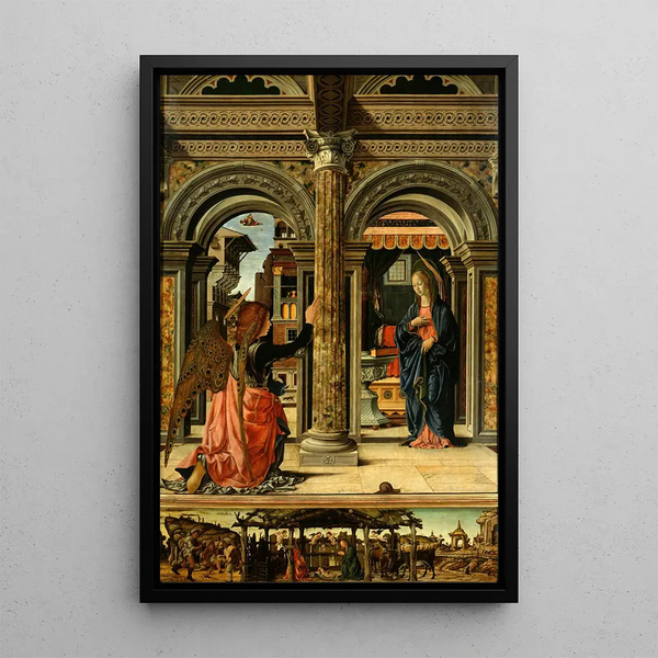 L'Annunciation - Francesco del Cossa — framed artwork on a wall