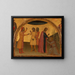 Saint John the Evangelist with Acteus and Eugenius - Francescuccio Ghissi — framed artwork on a wall