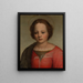 Head of the Madonna - Franciabigio — framed artwork on a wall