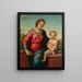 La Vierge et l'Enfant Jésus - Franciabigio — framed artwork on a wall