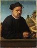 Portrait of a jeweler - Franciabigio — artwork view
