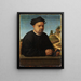Portrait of a jeweler - Franciabigio — framed artwork on a wall