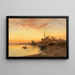 the seaside, New Jersey coast - Francis Augustus Silva — framed artwork on a wall
