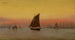 Morning Misty Harbor Painting in New York - Francis Augustus Silva — artwork view