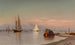 View of the Hudson, the Catskills in the distance - Francis Augustus Silva — artwork view