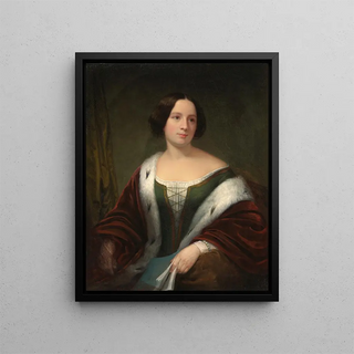 an unidentified woman - Francis Bicknell Carpenter — framed artwork on a wall