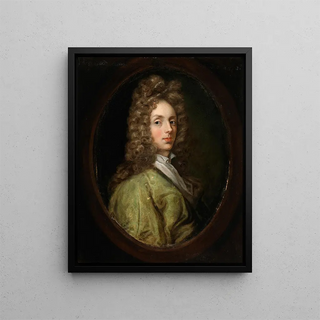 Portrait of a Young Man - Francis Bindon — framed artwork on a wall