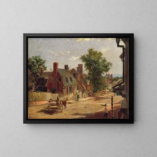 Old Street Francis in Annapolis - Francis Blackwell Mayer — framed artwork on a wall