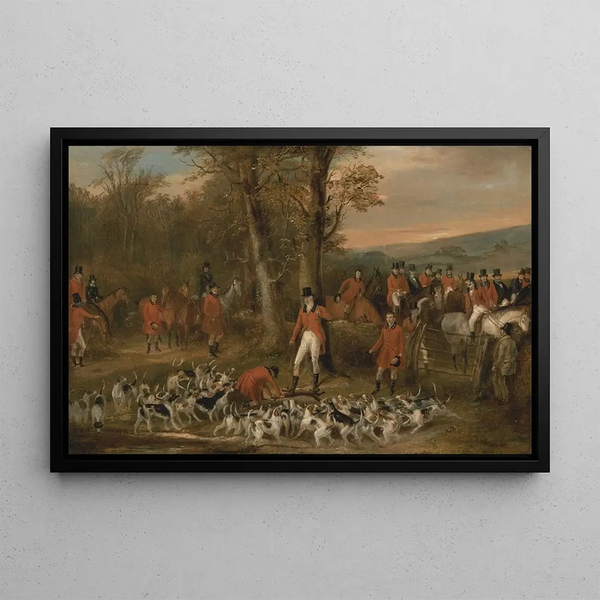 The Berkeley Hunt: Death - Francis Calcraft Turner — framed artwork on a wall