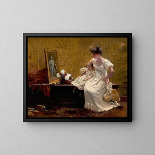 Parti mais pas oublié - Francis Coates Jones — framed artwork on a wall