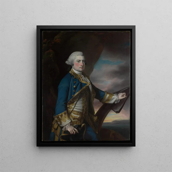 Admiral Harry Paulet 1719-1794 Sixth Duke of Bolton - Francis Cotes — framed artwork on a wall
