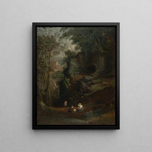 Landscape Painting near Clifton - Francis Danby — framed artwork on a wall