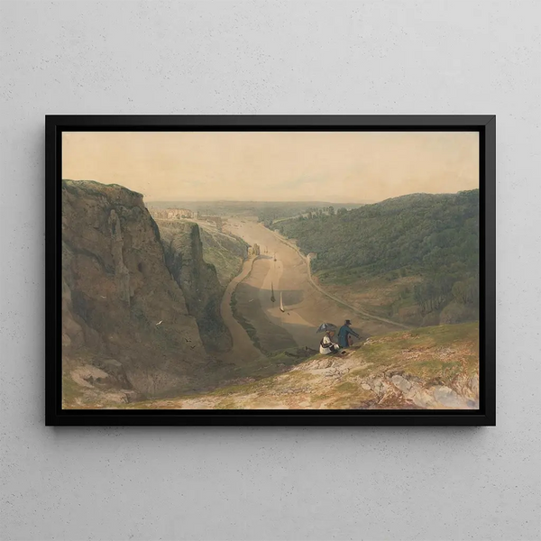 The Gorges of the Avon towards Clifton - Francis Danby — framed artwork on a wall