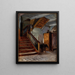 Interior of the room with spiral staircase - Francis Davis Millet — framed artwork on a wall