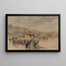 Les bords de Seine quai du Louvre 1er arrondissement - Francis Garat — framed artwork on a wall