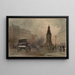 Place de Clichy 17th arrondissement - Francis Garat — framed artwork on a wall