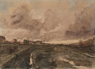 Vue du boulevard de Lorraine, 17e arrondissement, avenue de la porte Pouchet, limite du territoire de Clichy - Francis Garat — artwork view